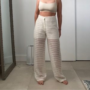 Vintage sheer mesh pants